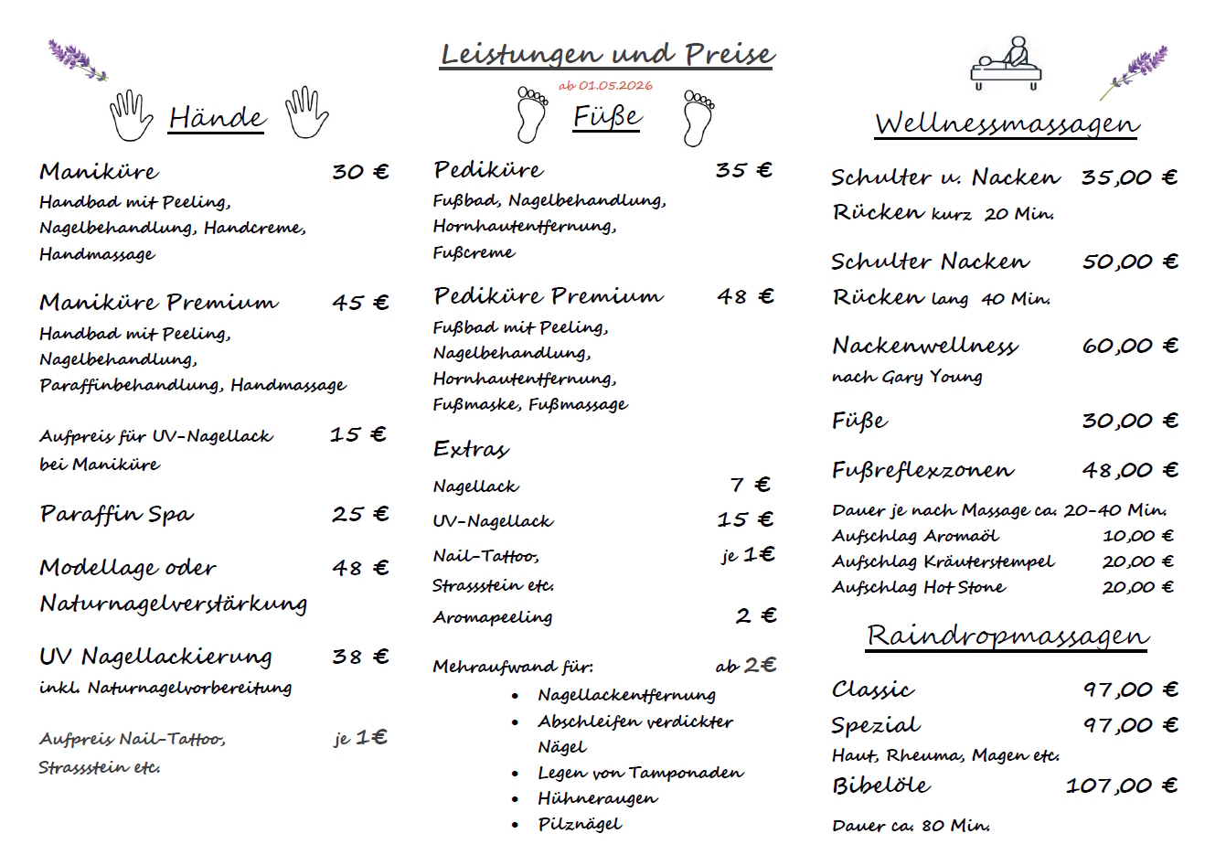 Preisliste